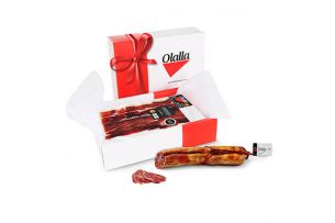 Caja de Jamón de Bellota 100% Ibérico DOP 10 sobres + Medio Lomo 100% Ibérico