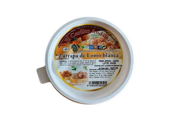 Zurrapa de Lomo Blanca 250 grs