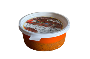 Zurrapa de foie traditionnelle d'Andalousie, tartinade typique pour petits-déjeuners espagnols.