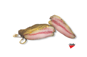 Guanciale de bajoue de porc ibérique bellota affiné, pièce entière de 1,8kg pour carbonara et amatriciana.