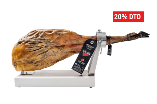 Jamón de Bellota 100% Ibérico DOP Jabugo Súmmum Olalla, pieza entera de calidad suprema.
